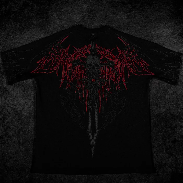 Breathe Divinity Bone Splitter Oversized T-shirt [NIGHTMARE]