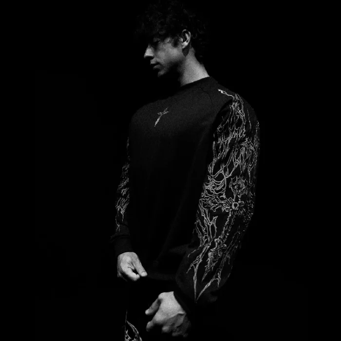Breathe Divinity Archangel Oversized Premium Crewneck [MIDNIGHT]