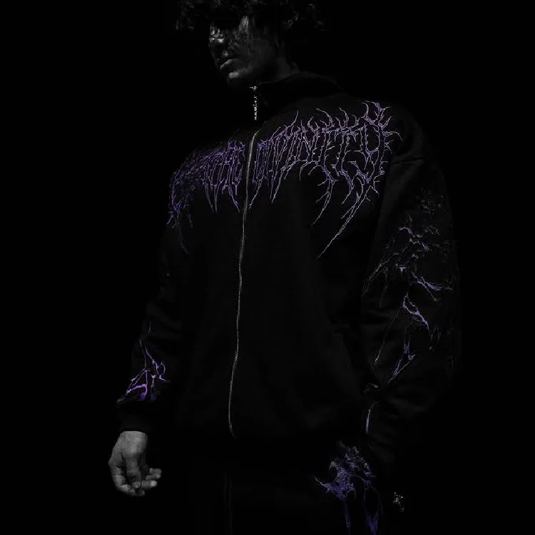 Breathe Divinity Void Walker Zip Up Jacket [WHITE/BLACK