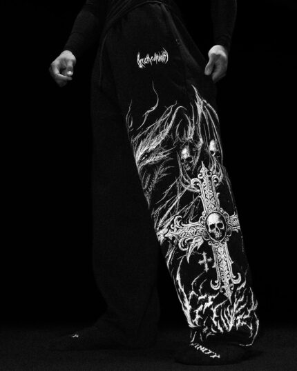 Breathedivinity Wyvern Uncuffed luxury sweatpants [VOID BLACK]
