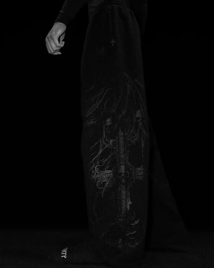 Breathedivinity Wyvern Uncuffed luxury sweatpants [DARKNESS]