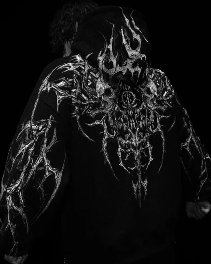 Breathedivinity Nightreign Oversized pullover hoodie [MIDNIGHT]