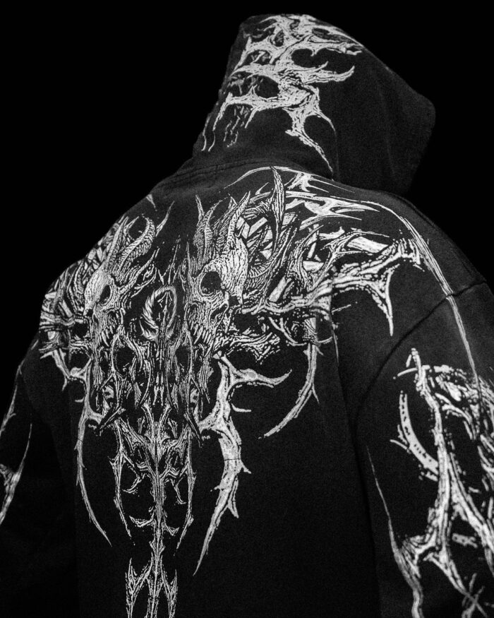 Breathedivinity Nightreign Oversized pullover hoodie [SMOKE]